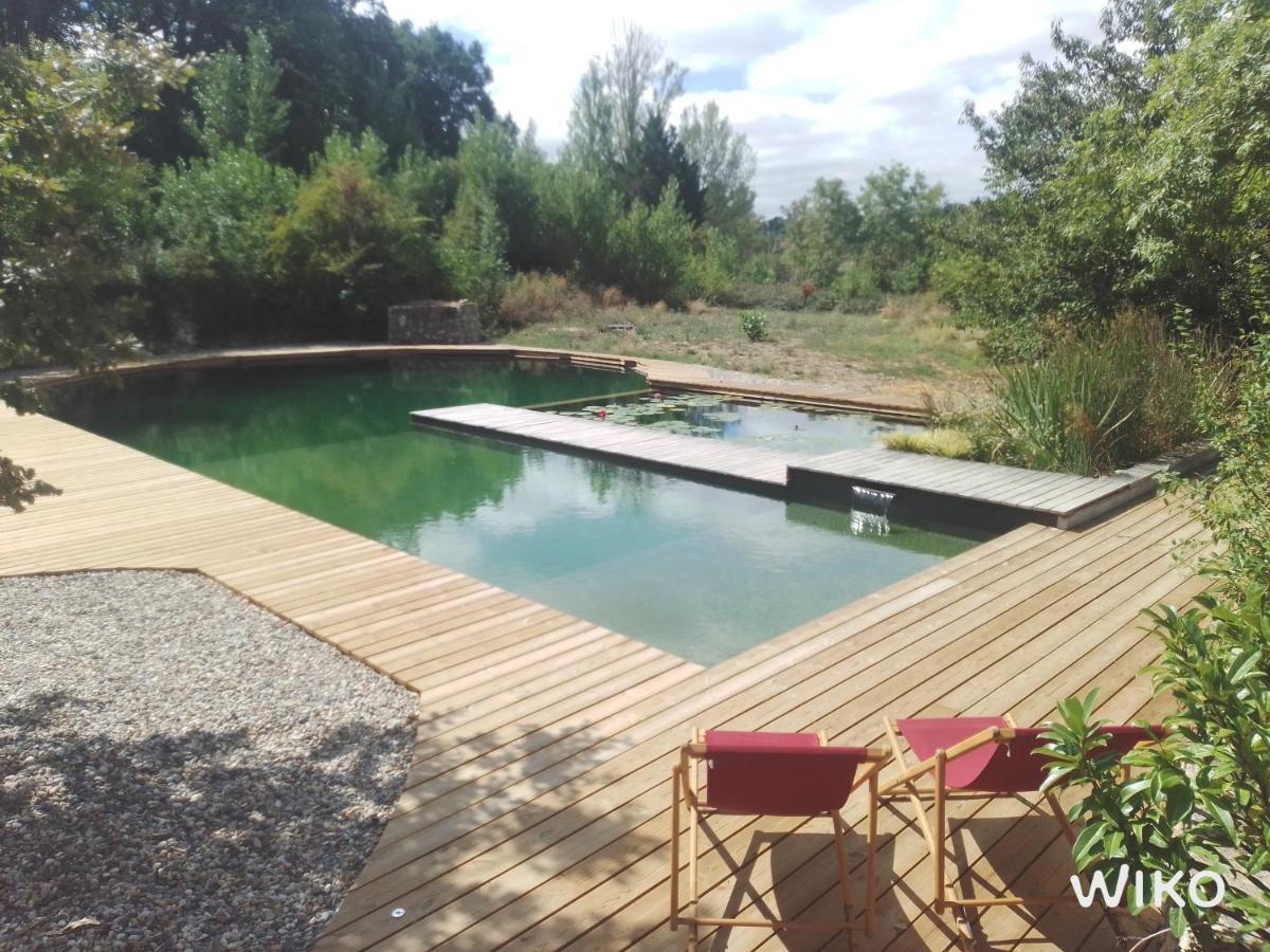 Grand Gite Les Cabanes De Fallot Pour 19 Personnes - Piscine Naturelle L'isle-Bouzon ภายนอก รูปภาพ